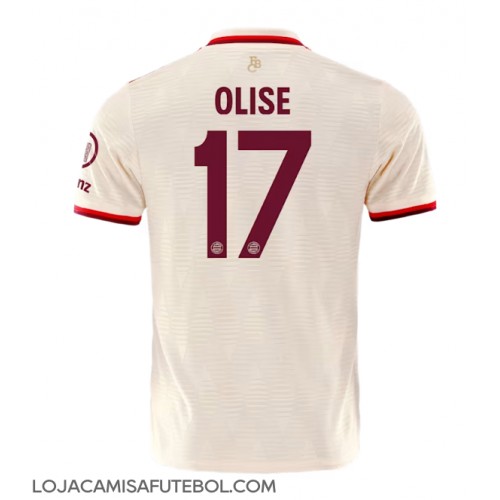 Camisa de Futebol Bayern Munich Michael Olise #17 Equipamento Alternativo 2024-25 Manga Curta